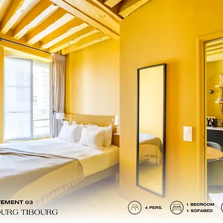 Apartment Beauquartier - Marais Bourg Tibourg Paris