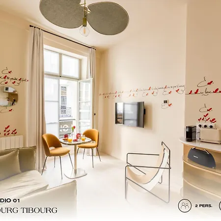 Beauquartier - Marais Bourg Tibourg Appartamento Parigi
