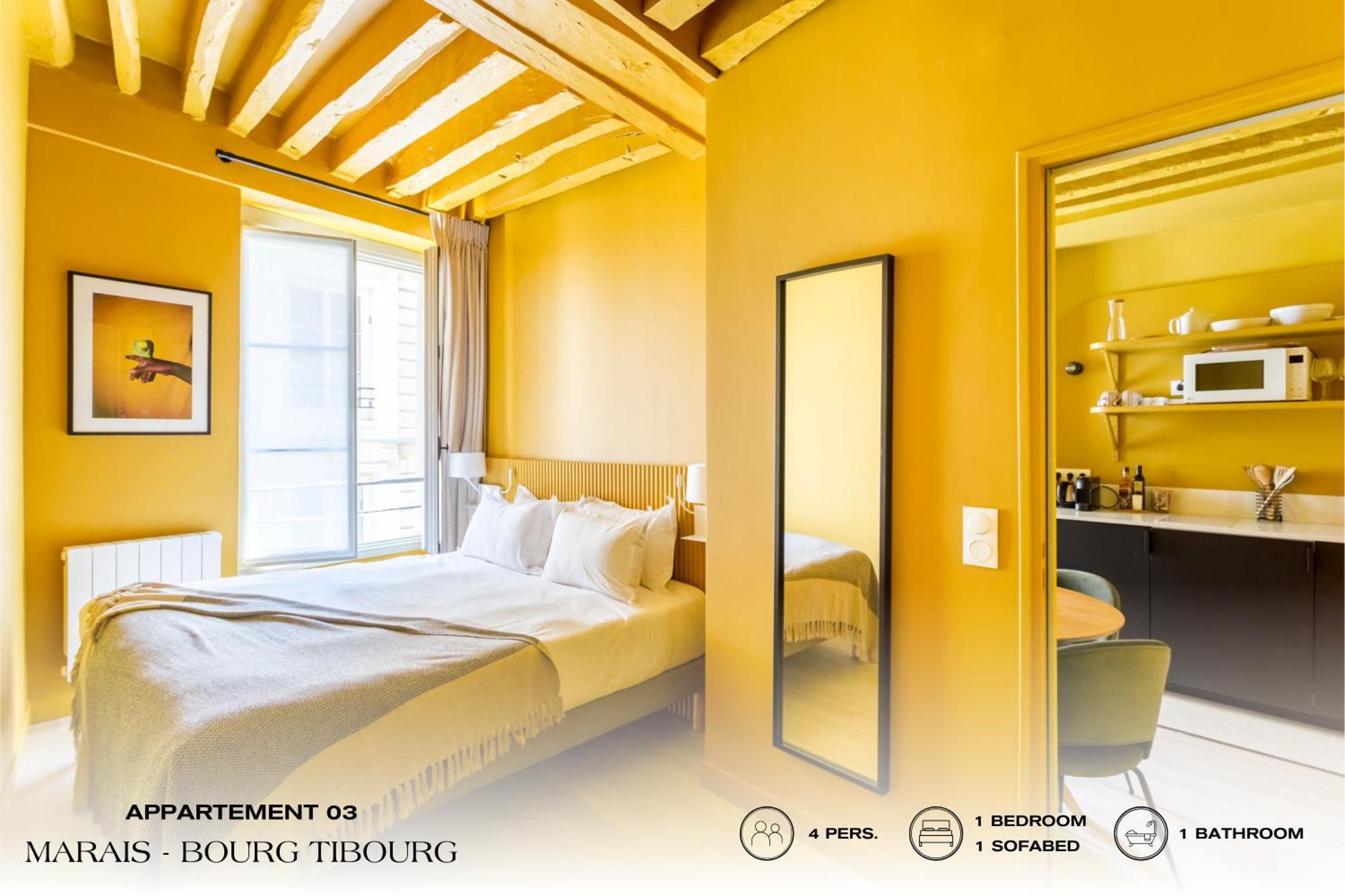 Appartamento Beauquartier - Marais Bourg Tibourg Parigi