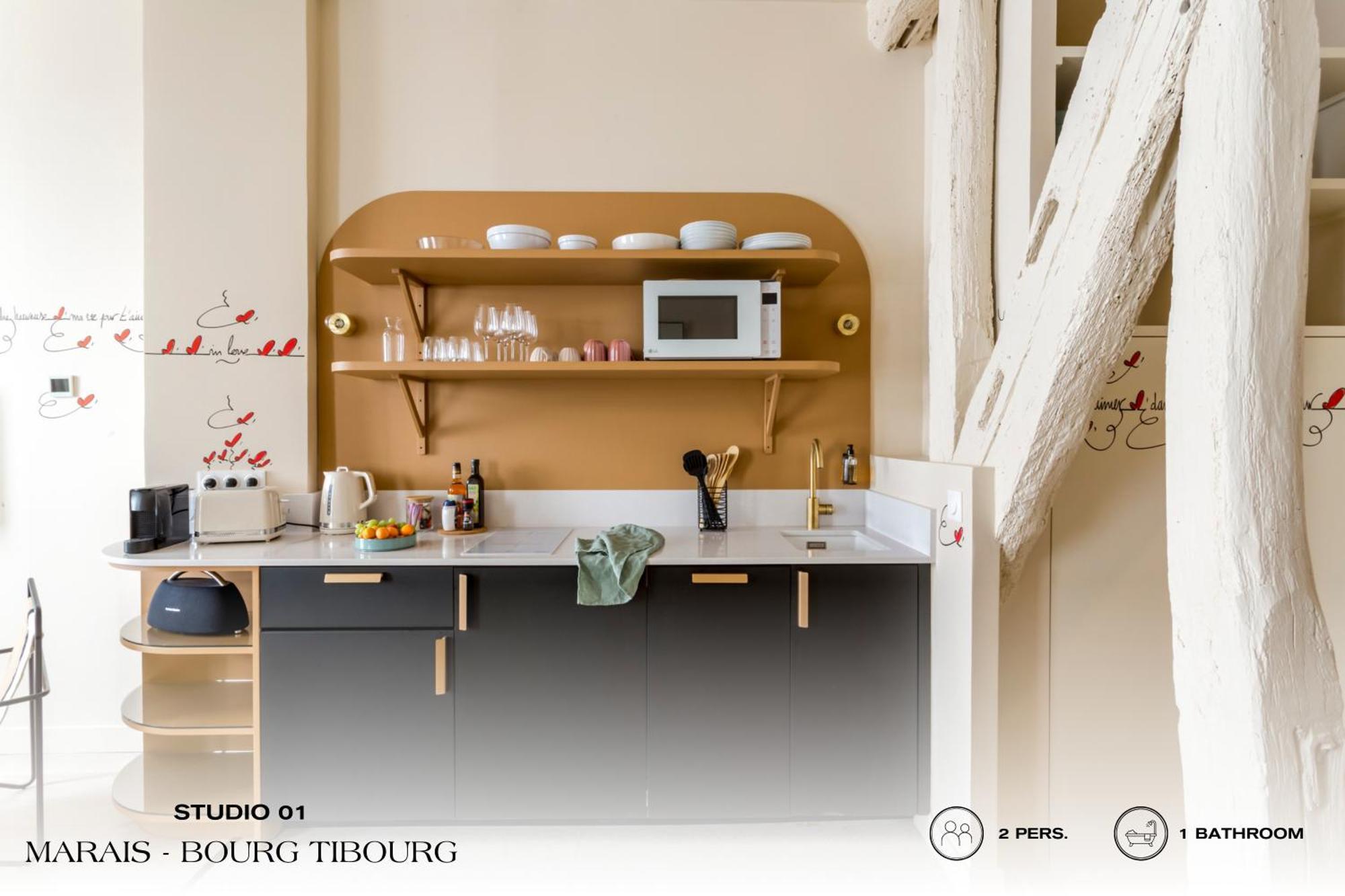 Beauquartier - Marais Bourg Tibourg Appartamento