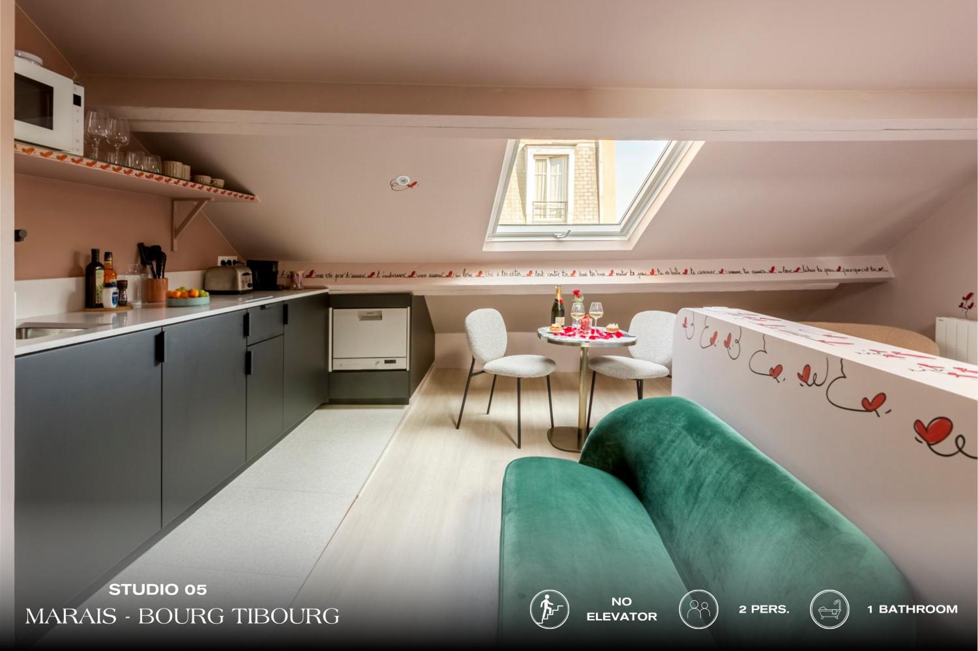 Beauquartier - Marais Bourg Tibourg Appartamento Parigi