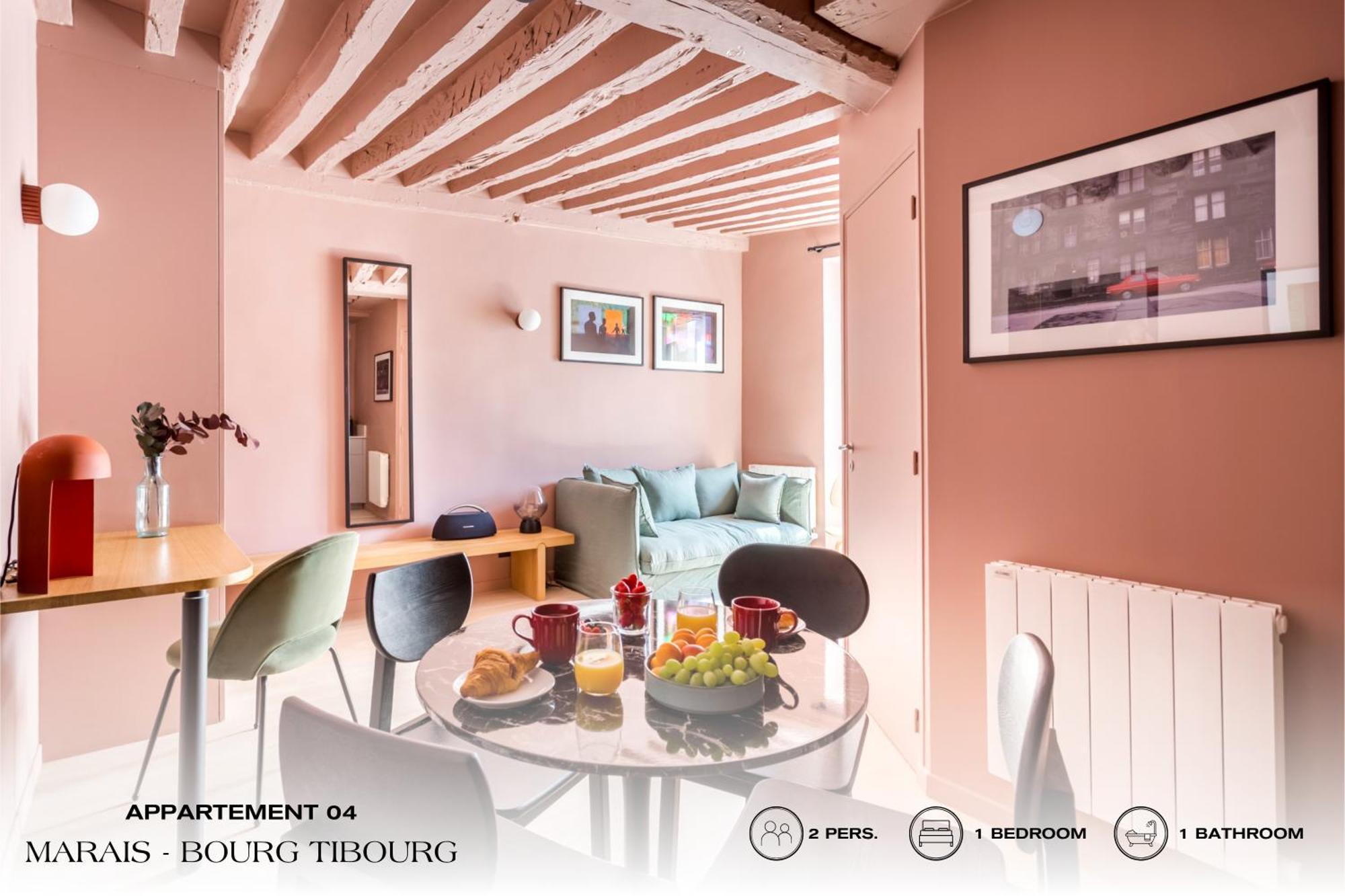 Beauquartier - Marais Bourg Tibourg Appartamento